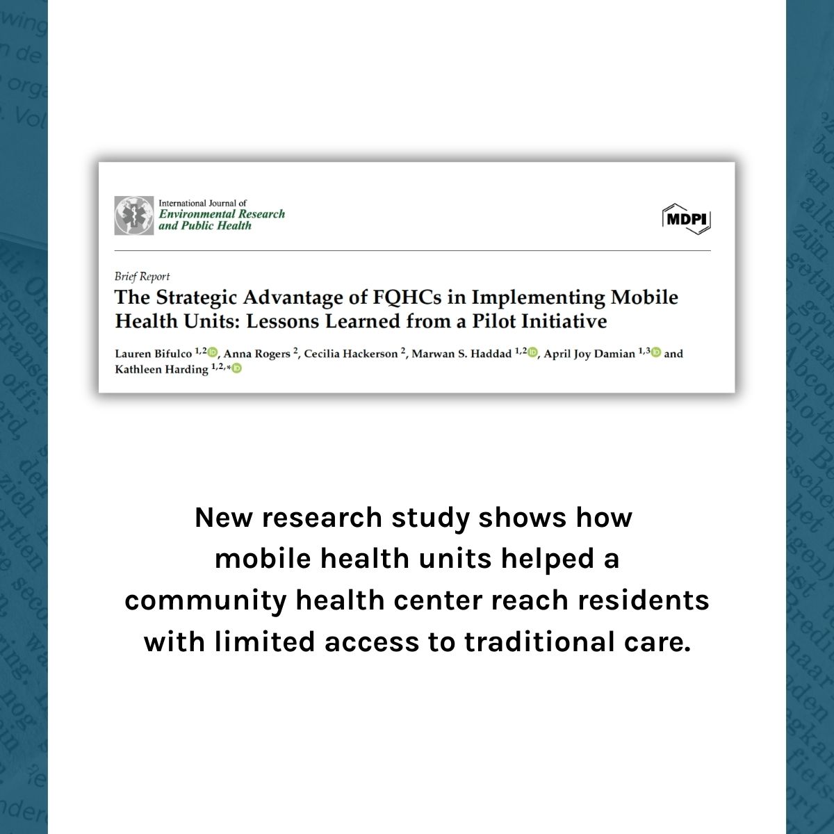 MobileHealthUnitsFQHC